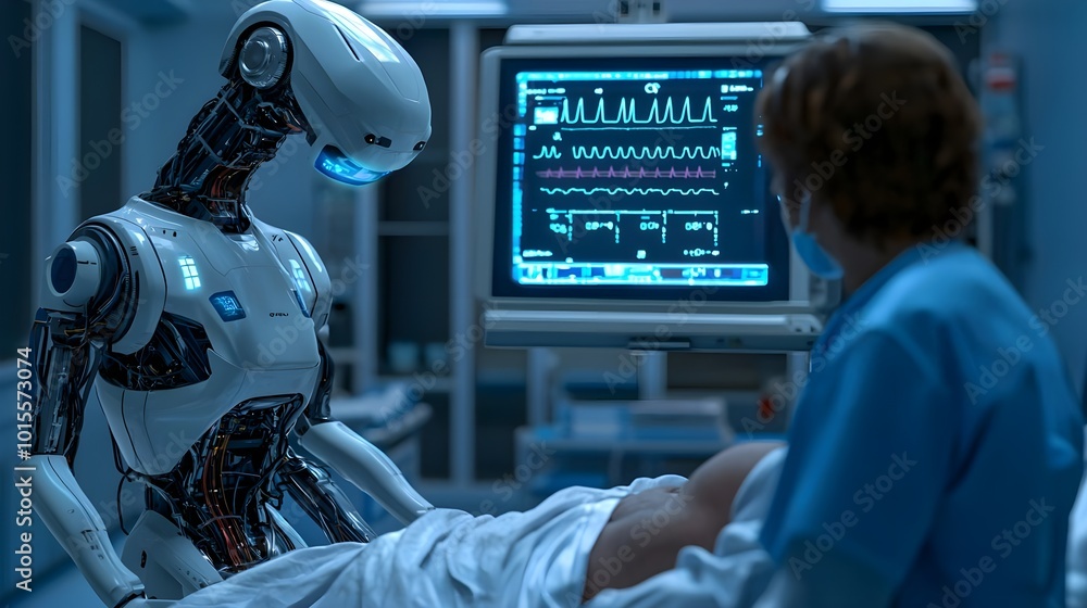 Medical Robot Assisting Doctor Medical Robot Assisting Doctor