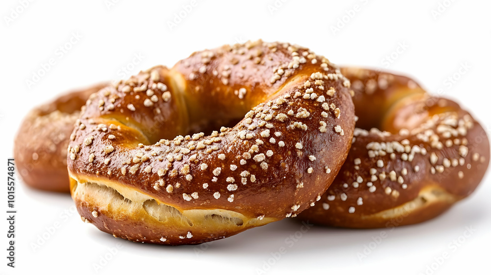 Closeup Photo of a Freshly Baked Pretzel Closeup Photo of a Freshly Baked Pretzel