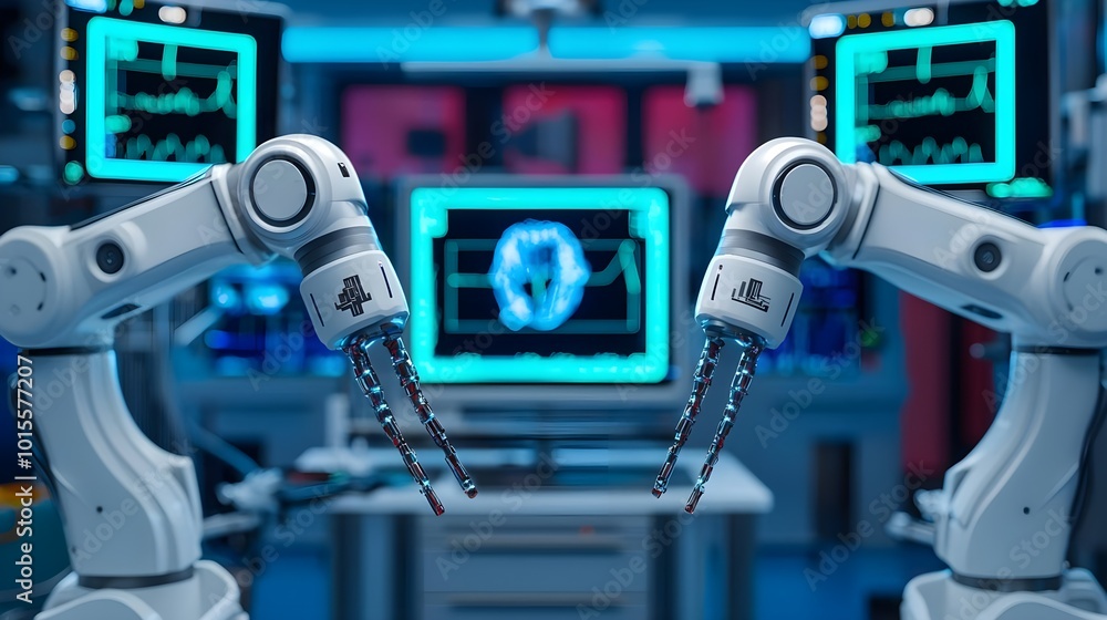 Fototapeta premium Robotic Arms Medical Technology