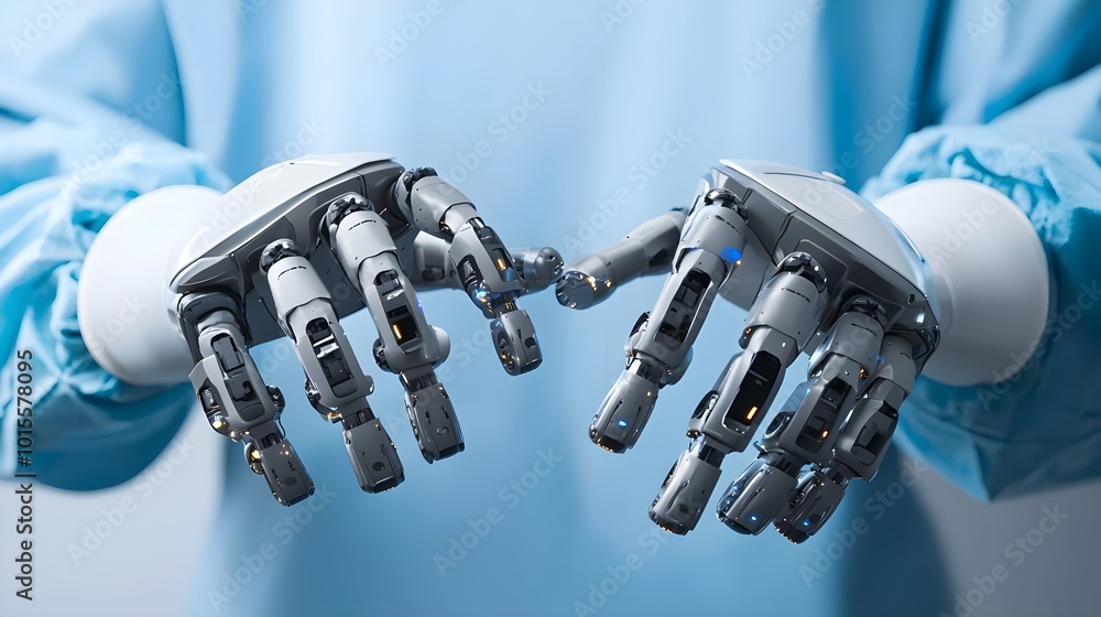 Robotic Hand Reaching Out Robotic Hand Reaching Out