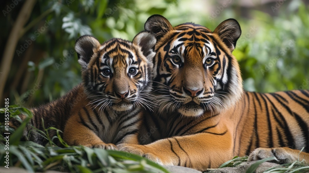 Obraz premium Endangered species protection efforts focusing on laws, education, and preservation programs to combat extinction