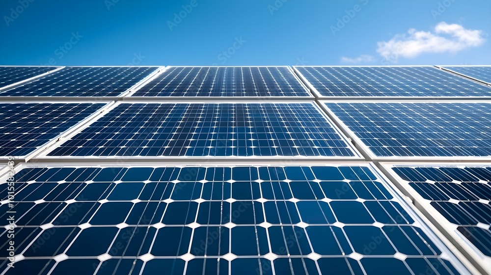 Obraz premium Solar Panels Blue Sky