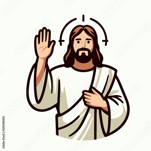 Jesus greeting