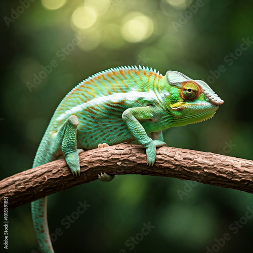 Wallpaper Mural The chameleon's tongue can be twice as long as its body!  Torontodigital.ca