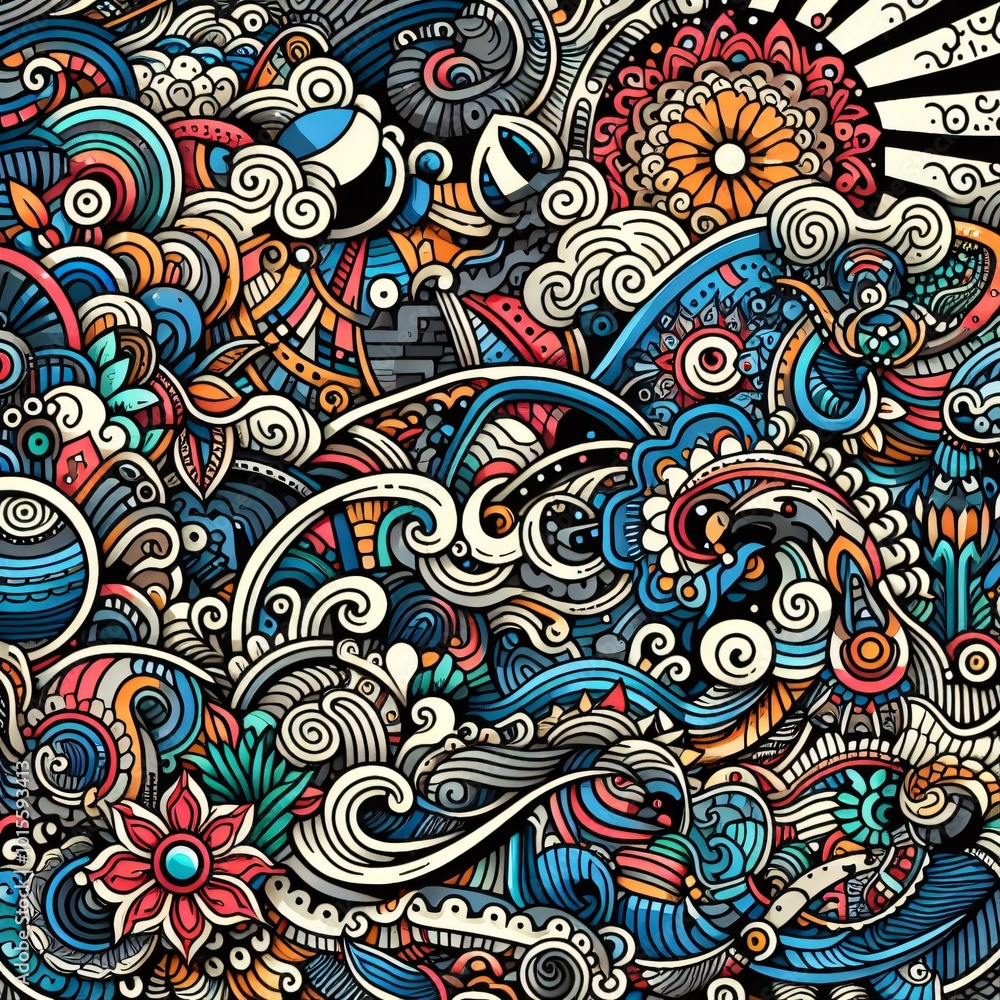 Fototapeta premium paisley seamless pattern