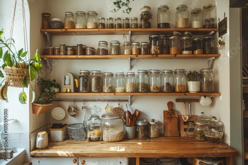 Interior of a zero waste kitchen