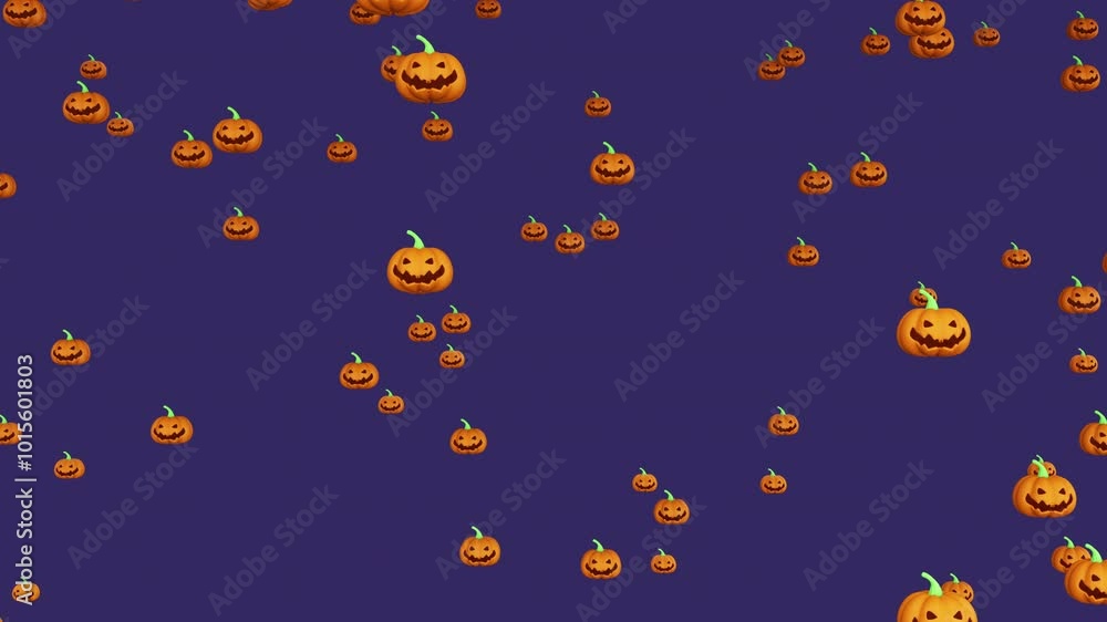 ジャック・オー・ランタンが降るアニメーション ハロウィン ジャック・オー・ランタンが降るアニメーション ハロウィン