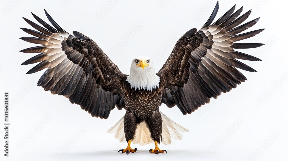 Fototapeta premium eagle isolated on white. background