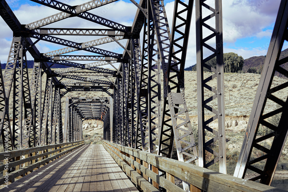 Fototapeta premium Vintage Iron Bridge