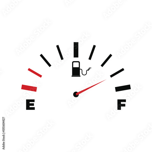 fuel indicator gas meter vector design concept idea