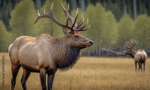 Elk in the wild photo