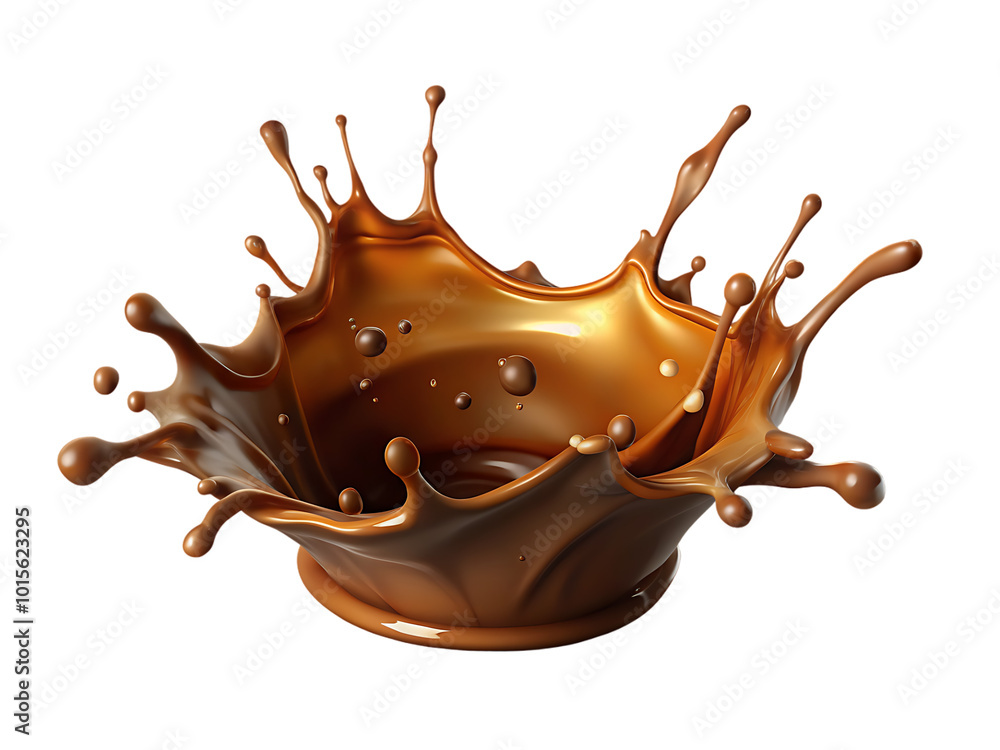 chocolate liquid splash on transparent background chocolate liquid splash on transparent background