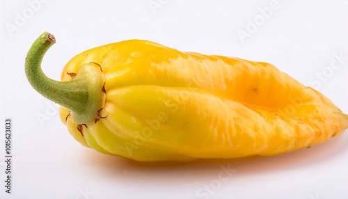 Aji amarillo on white background. Aji amarillo Isolated. photo