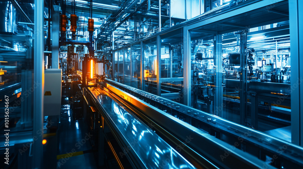 A high-efficiency manufacturing plant that produces energy-efficient lighting solutions. A high-efficiency manufacturing plant that produces energy-efficient lighting solutions.