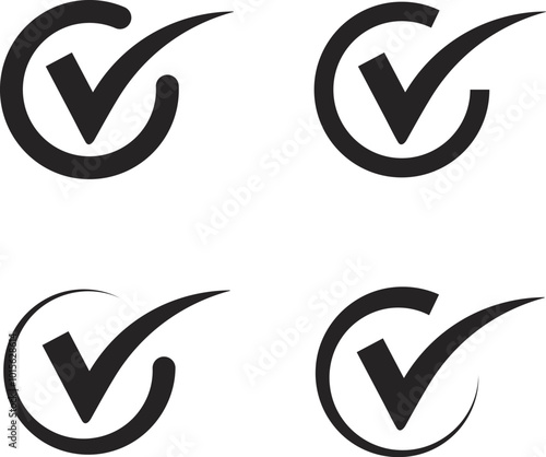 Check the mark icon. Check icon vector illustration..