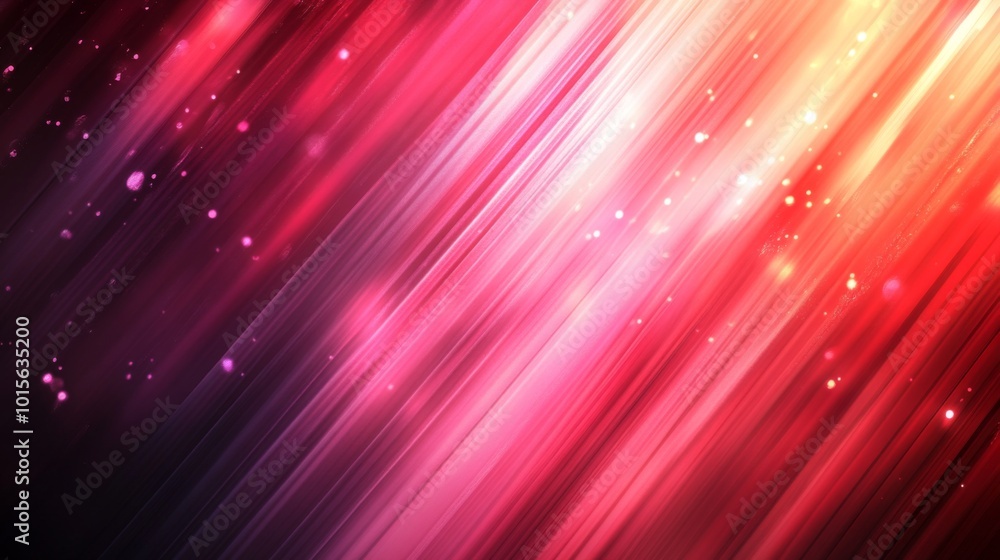 Abstract Red and White Diagonal Lines with Glittering Lights Abstract Red and White Diagonal Lines with Glittering Lights