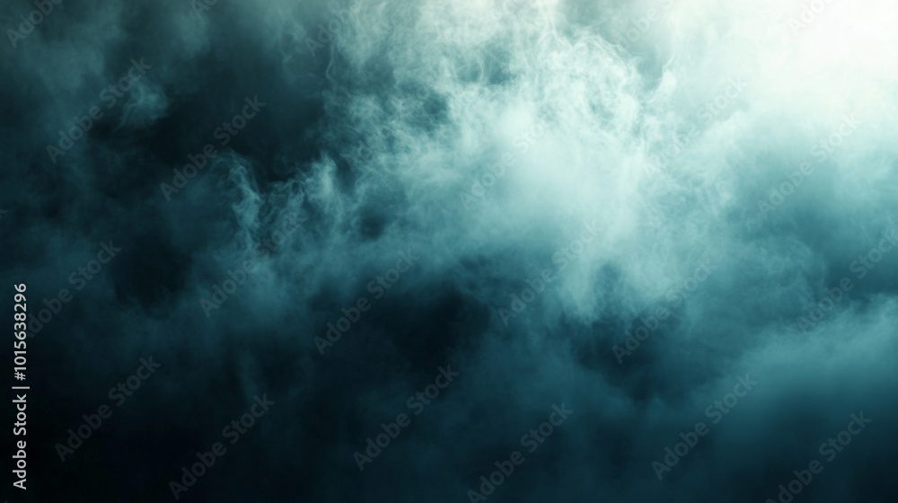 Obraz premium Abstract Background of White Smoke Over Dark Blue