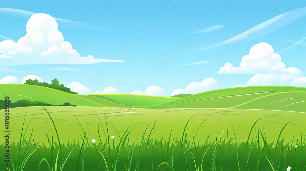 Grassland and Green Grass Background - a serene and natural visual. The grassland with lush green grass creates a peaceful and captivating scene Grassland and Green Grass Background - a serene and natural visual. The grassland with lush green grass creates a peaceful and captivating scene