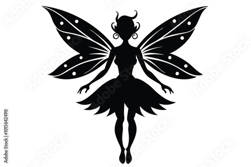 fairy silhouette vector art.eps
