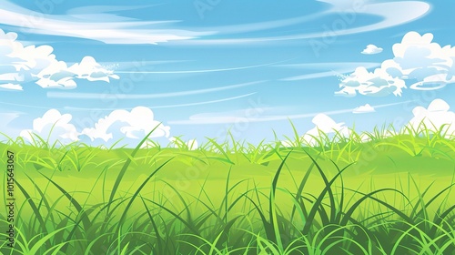 Grassland and Green Grass Background - a serene and natural visual. The grassland with lush green grass creates a peaceful and captivating scene