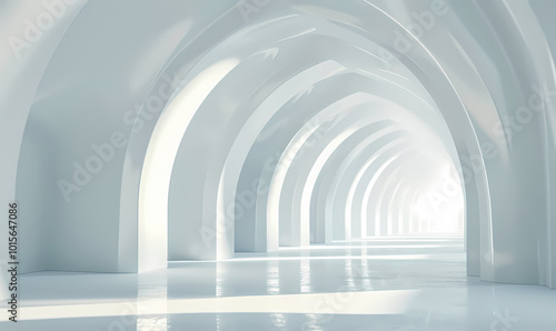 Fototapeta Naklejka Na Ścianę i Meble -  abstract 3d tunnel