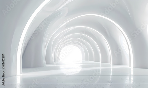 Fototapeta Naklejka Na Ścianę i Meble -  abstract 3d tunnel