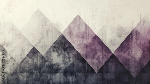 Abstract Geometric Pattern with Distressed Texture