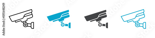 cctv icon set for web and mobile app