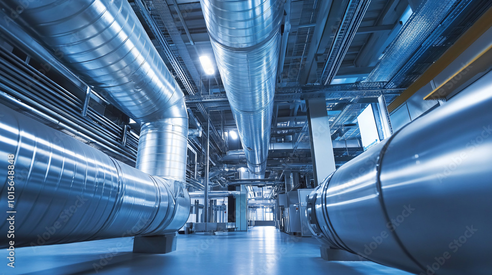 A facility specializing in the production of HVAC systems for energy efficiency in buildings. A facility specializing in the production of HVAC systems for energy efficiency in buildings.