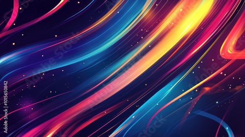 Abstract Colorful Swirls