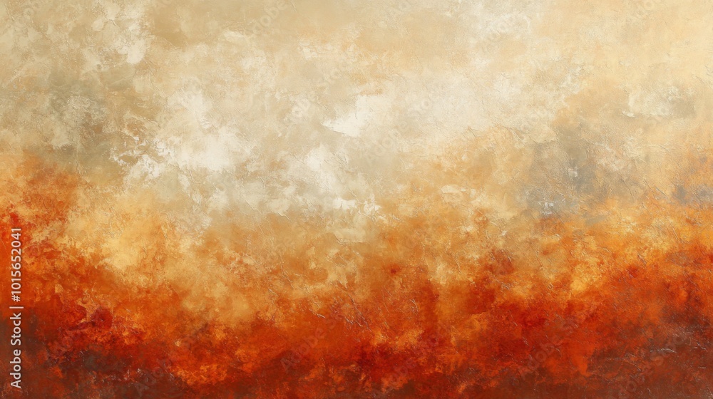 Abstract Textured Painting with Warm Colors Abstract Textured Painting with Warm Colors