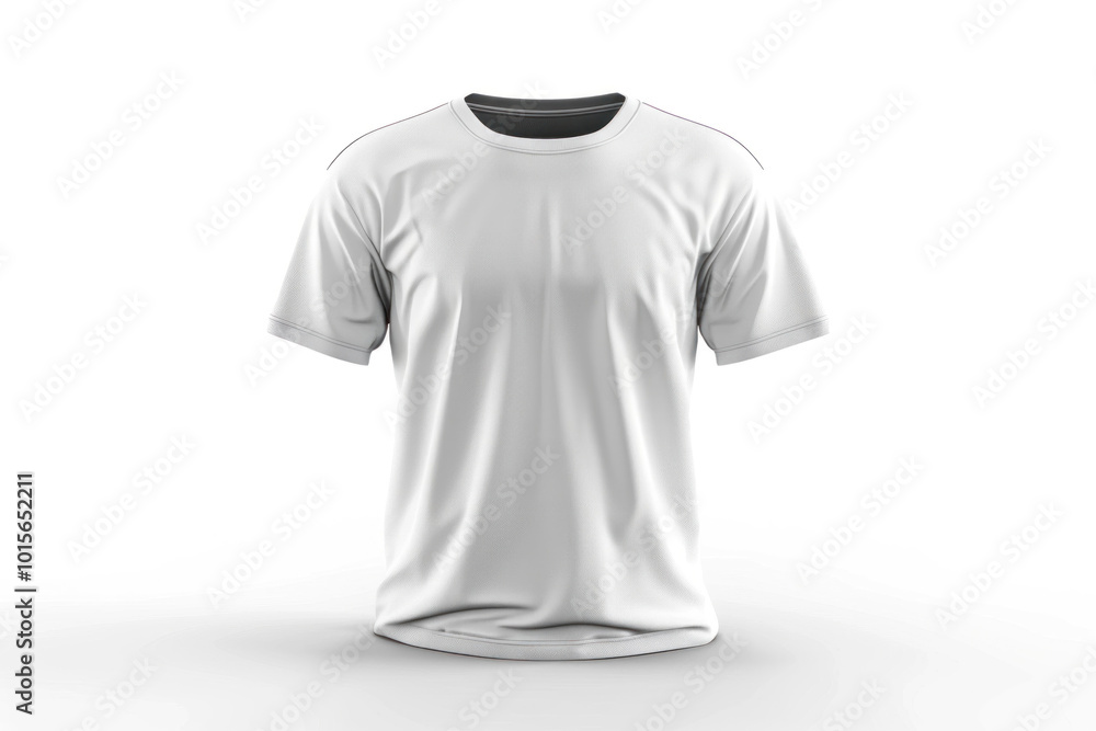 White soccer jersey on a white background. White soccer jersey on a white background.
