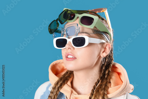 Beautiful young woman with ...