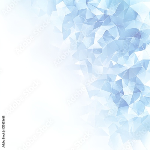 青と白の多角形の抽象的な背景