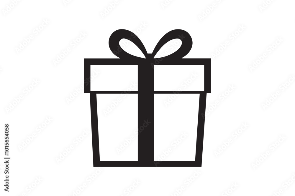 gift of joy Silhouette Vector illustration gift of joy Silhouette Vector illustration