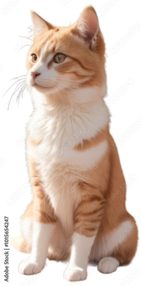 A cat sits on the floor next to a window on transparent background PNG A cat sits on the floor next to a window on transparent background PNG
