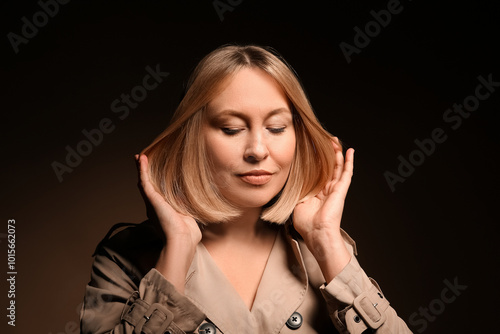 Beautiful young woman with ...