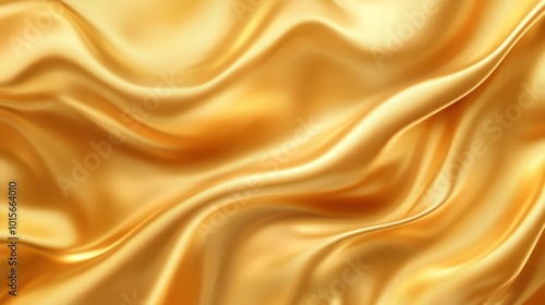 Golden Silk Fabric Texture