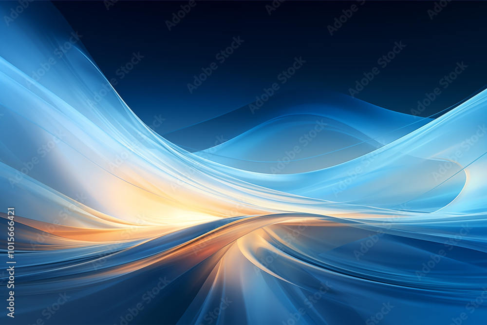 Fototapeta premium Abstract colorful dynamic gradient blue background