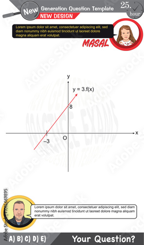 mathematics, mathematical concepts, High school, middle school, exam question template, numerical lessons, verbal lessons, Next generation problems, dad, girl, for teachers, editable