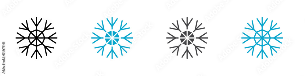 frost icon set illustration logo frost icon set illustration logo