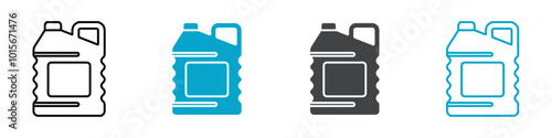 fuel can icon set illustration logo