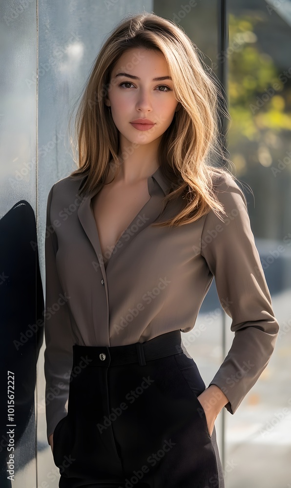 62. A sophisticated business look with a pencil skirt and tailored blouse 62. A sophisticated business look with a pencil skirt and tailored blouse