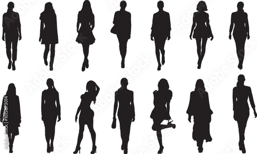 LADIES FASHION MODELS SILHOUETTE PACK 1