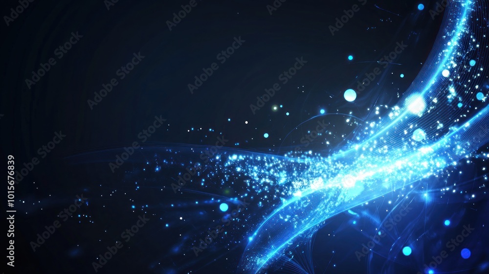 Obraz premium Abstract Blue Glow