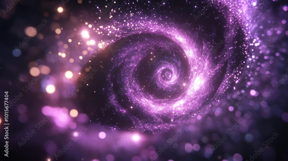 Abstract Purple Spiral with Glitter Abstract Purple Spiral with Glitter