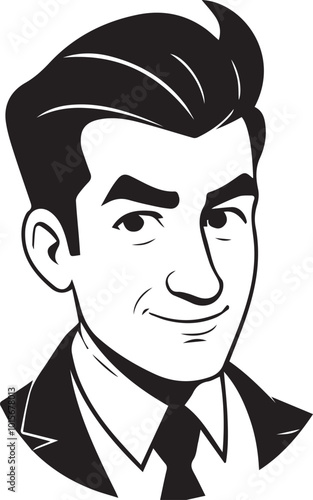 Cartoon character drawing of a manager