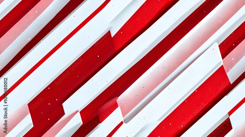 Fototapeta premium Red and White Abstract Diagonal Stripes Pattern.