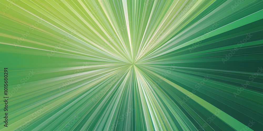 Obraz premium Green Radiating Rays Creating an Energetic Effect