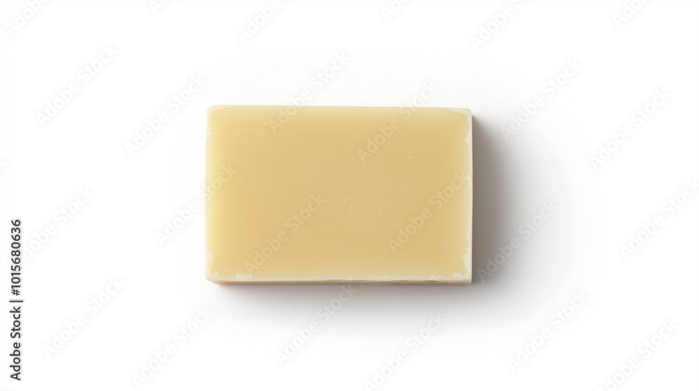 top down view, the image depicts a soap placed in the center of a white background top down view, the image depicts a soap placed in the center of a white background